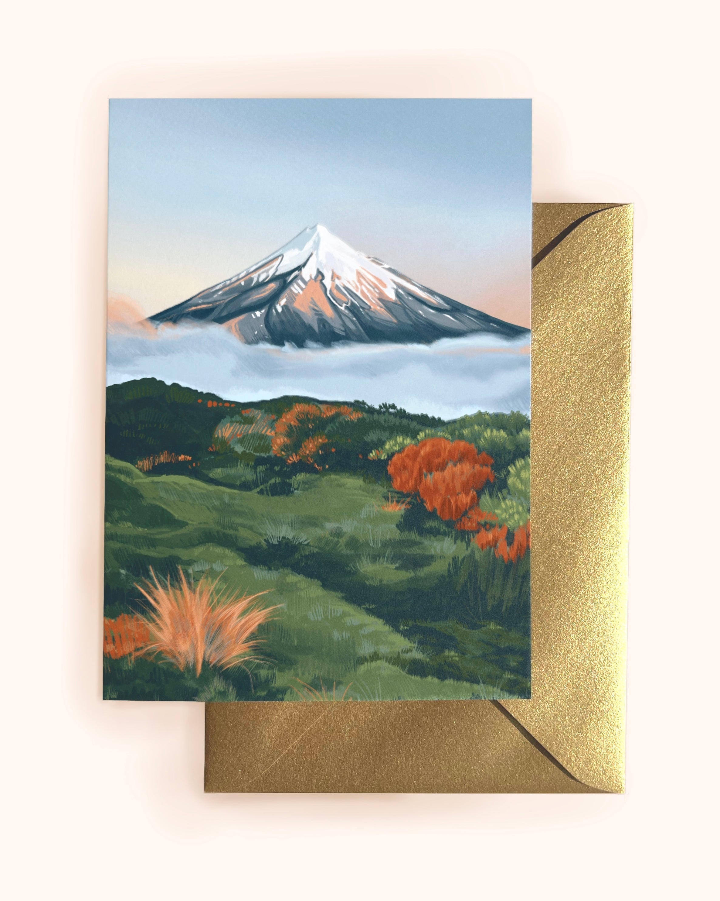 Mt Taranaki -Card-