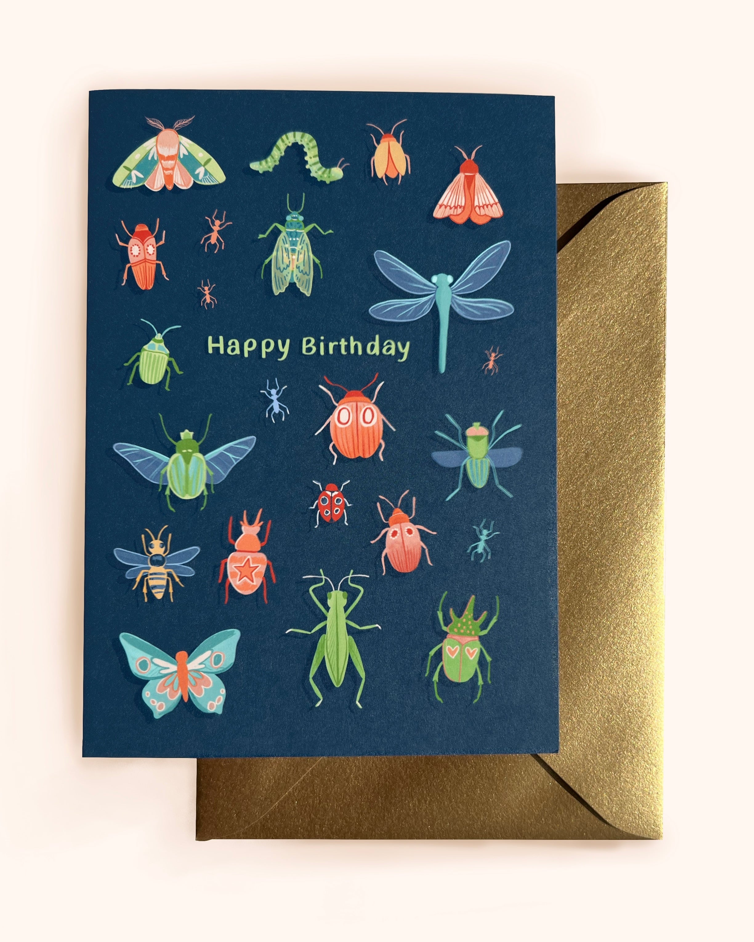 Beautiful Bug Birthday -Card-