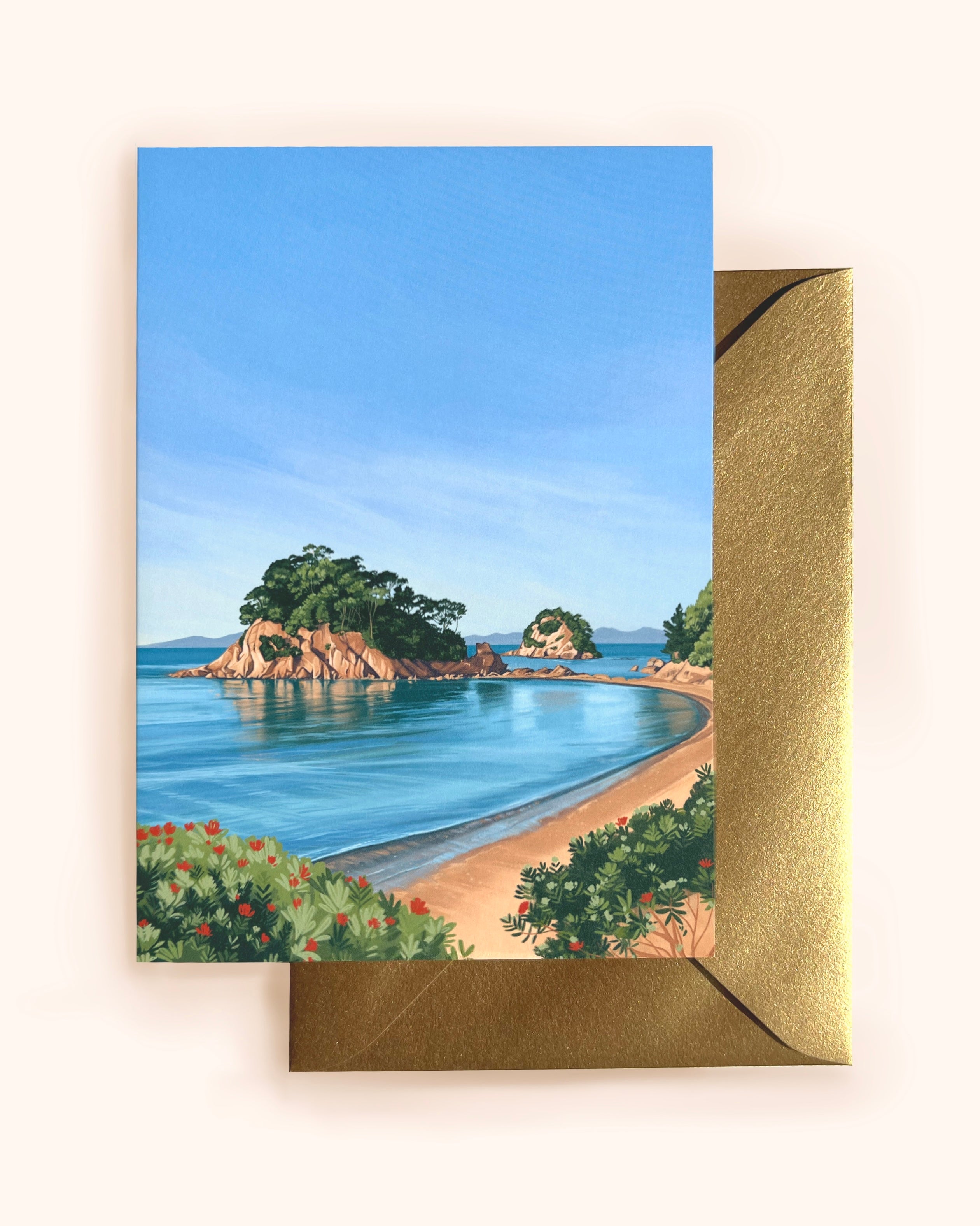 Summer at Little Kaiteriteri -Card-