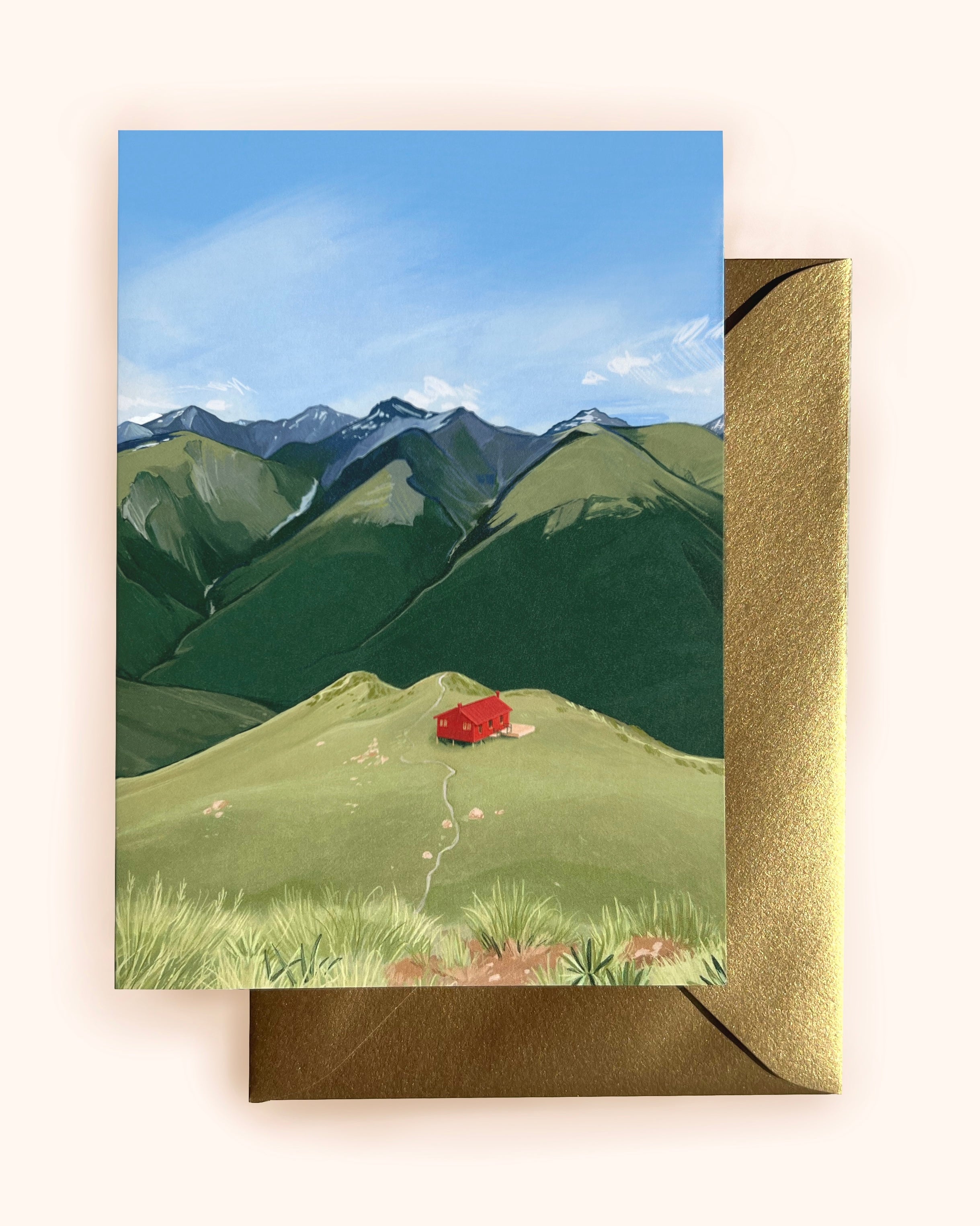 Brewster Hut -Card-
